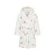 thumbnail image 2 of Girls Hooded Bathrobe Strawberry Pattern Flannel Soft Warm Pockets Belt Robe Pyjamas Sleepwear Kids Spring Clothes, 2 of 5