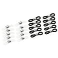 thumbnail image 1 of 20 Pieces Rubber Skid Rope End Rubber Glasses Rope Connectors for Eyeglass Retainer Cord Neck Strap 20pcs 22mm, 1 of 8