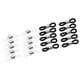 thumbnail image 1 of 20Pcs Conectores de Silicona Caucho Bobina Metal Termina para de Cadena de Anteojos Resultados de Joyería Cadena, Ne, 1 of 9