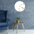 thumbnail image 3 of Reloj de pared silencioso BLESIY 23 pulgadas de acrílico madera blanca, 3 of 8
