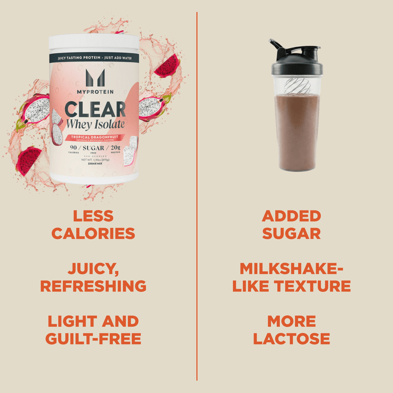 Myprotein Clear Whey Isolate Tropical Dragonfruit Protein
