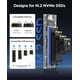thumbnail image 3 of Carcasa SSD ORICO M.2 NVMe USB 3.2 Gen 2 (10 Gbps) Azul, 3 of 7