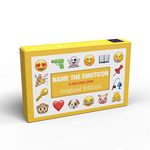 Name The Emoticon Game | Guess The Phrase Funny Emoji Flash Card Board Game  - Fun Memory Game | Suitable for Family, Kids, Teenagers & Adults -  Original Edition 