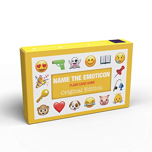 Name The Emoticon Game | Guess The Phrase Funny Emoji Flash Card Board Game - Fun Memory Game | Suitable for Family, Kids, Teenagers & Adults - Original Edition Name The Emoticon Game | Guess The Phrase Funny Emoji Flash Card Board Game - Fun Memory Game | Suitable for Family, Kids, Teenagers & Adults - Original Edition