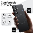 thumbnail image 5 of JETech Magnetic Slim Case for Samsung Galaxy S26 Plus, Ultra-Thin Lightweight Matte Cover (Black), 5 of 7