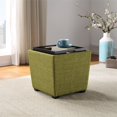 thumbnail image 4 of Rockford Ottoman de Rangement en Tissu Vert, 4 of 8