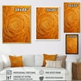 thumbnail image 4 of Designart "Orange Abstract Swirl Assemblage IV" Abstract Framed Wall Art - Modern Orange Abstract Collages Entryway Framed Wall Art Print, 4 of 6