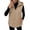 Khaki, variant on Cmfcve Plus Size Hooded Puffer Vest for Womens Full Zip Sleeveless Quilted Vest Winter Warm Outerwear Jackets with Zipper Pockets