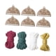 thumbnail image 4 of Adornos navideños, 6 piezas, decoración navideña con agujero, decoración para de Navidad, manualidades de madera para sala de estar y dormitorio, 4 of 9
