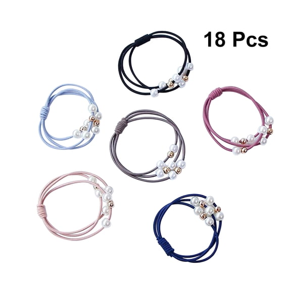 CRILSTYLEO 18pcs Chic Hair Ties Knotted Elastic Ponytail Holders for Women Stylish Hair Accessories Dusty for Any Occasion