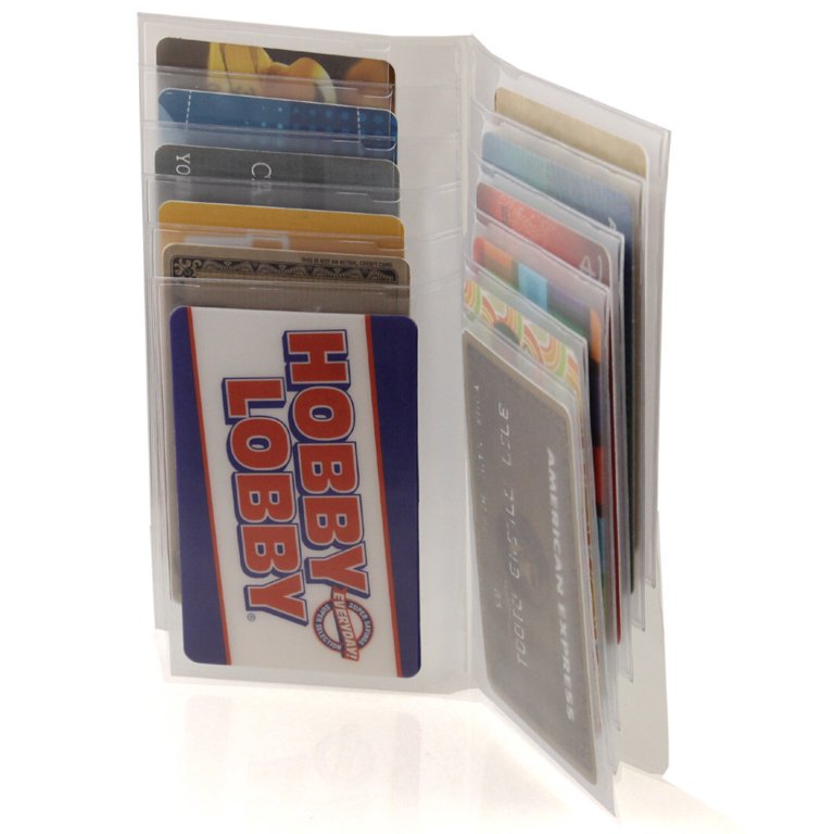 Plastic Wallet Insert - Secretary 12 Page Credit Card Holder