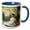 Blue/White, variant on 3drose, View of the Village by Frederic Bazille, 15oz Mug