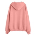 thumbnail image 6 of WQNVRNR Girls Zip up Hoodie- Long Sleeve Loose Warm Casual Kids Fall Sweatshirt Jackets Pink Size 12, 6 of 9