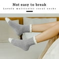 thumbnail image 5 of Plush Socks Women Soft Warm Middle Tube Floor Sock Slipper Sleep Stockings for Autumn Winter, Gray, 5 of 10
