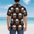 thumbnail image 3 of Lsque Butterfly Skull pattern Hawaiian Shirt for Men, Unisex Summer Beach Casual Short Sleeve Button Down Shirts-XX-Large, 3 of 9