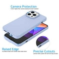 thumbnail image 4 of Cell Phone Cases for 6.1" iPhone 13 Pro, Njjex Liquid Silicone Gel Rubber Shockproof Case Ultra Thin Slim Matte Surface Cover for Apple iPhone 13 Pro 6.1" 2021 -Purple, 4 of 9