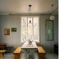 thumbnail image 2 of Kiven Vintage Pendant Light,Black Ceiling Light Plate Light Fixture Canopy with Convenient Outlet, Convert Hardwired to a Plug-In Outlet lighting for Renter and Old House Improvement TB1151, 2 of 7