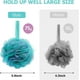 thumbnail image 2 of Shower Puff Loofah, 4 Pcs Extra Large Bath Sponge with Mesh Build - Body Scrubber for Exfo, 2 of 5
