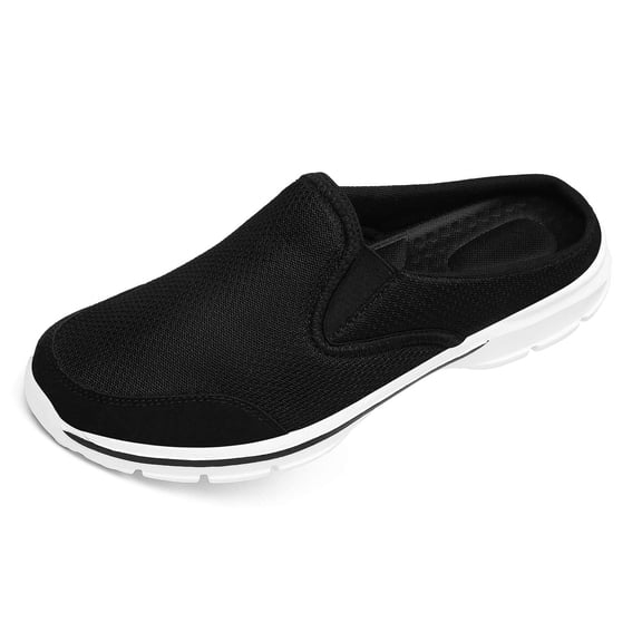 Unisex Casual Clog House Slippers, Slip-On Walking Mules with Breathable Mesh & Cushioned EVA Sole for Indoor & Outdoor Daily Use