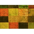 thumbnail image 1 of Ahgly Company Indoor Rectangle Patchwork Yellow Transitional Area Rugs, 7' x 10', 1 of 4