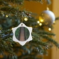 thumbnail image 7 of 3drose, Treetop Suspension Bridge, Capilano, British Columbia, 3 inch Snowflake Porcelain Ornament, 7 of 7