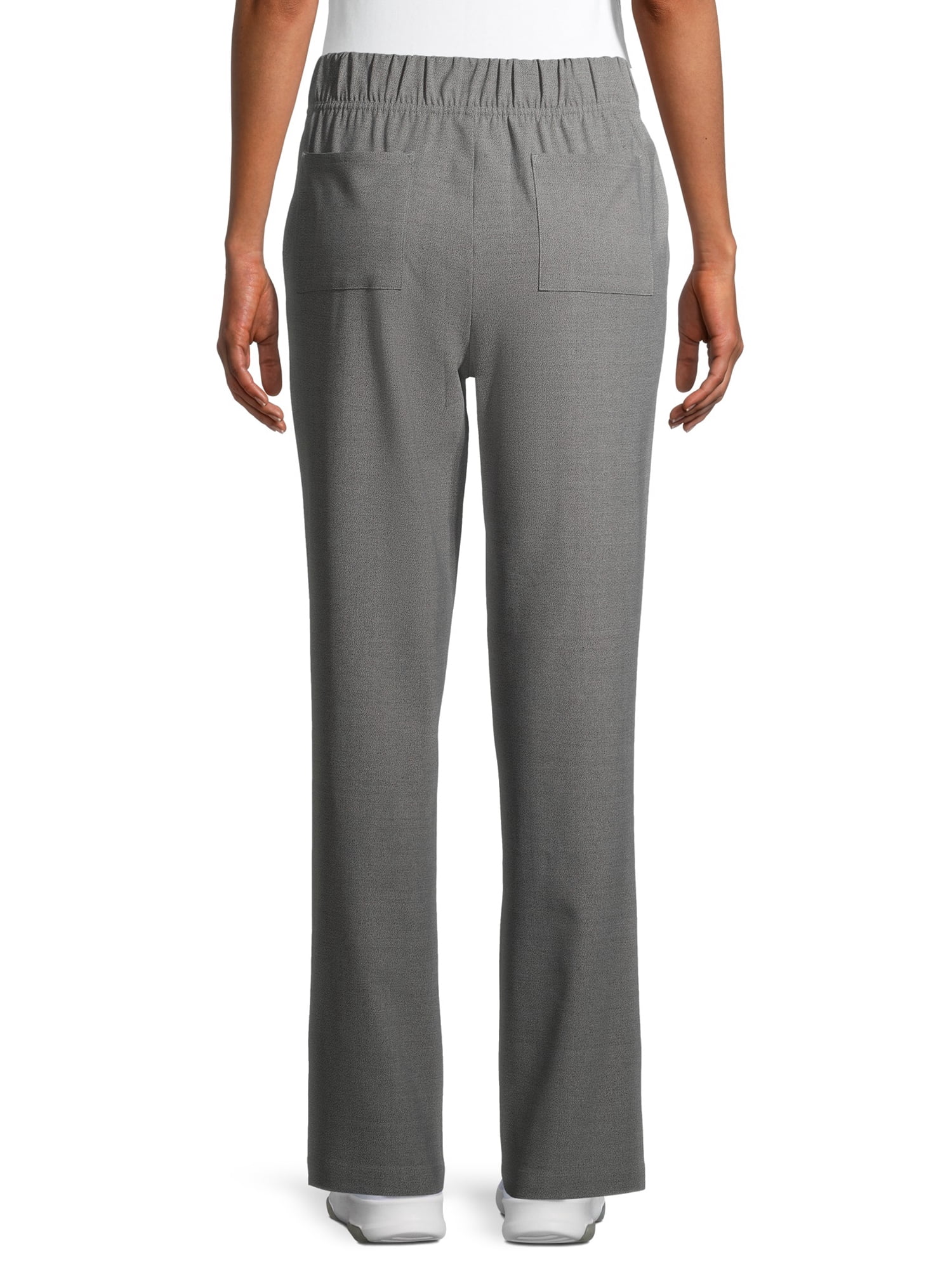 ClimateRight by Cuddl Duds Modern Fit Straight-Leg Flat Front Scrub Pant (Women's and Women's Plus), 1 Count, 1 Pack