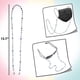 thumbnail image 5 of Paquete de 1 bandana con cuentas para la cara, cordón para gafas, cadena para gafas, soporte para gafas que cuelga cómodamente alrededor del cuello. Xemadio WMZL-1668-1, 5 of 6