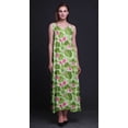 thumbnail image 4 of Bimba Robe Longue Maxi de Soirée pour Femmes en Rayonne à Imprimé Floral, Dos Nu, à Bretelles Spaghetti - Medium, 4 of 5
