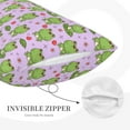 thumbnail image 3 of Susaid Happy Frogs1 Print Pillowcases Multiple Size, Pillow Cover Super Soft Envelope Closure Standard Pillow Case-16"x24", 3 of 6