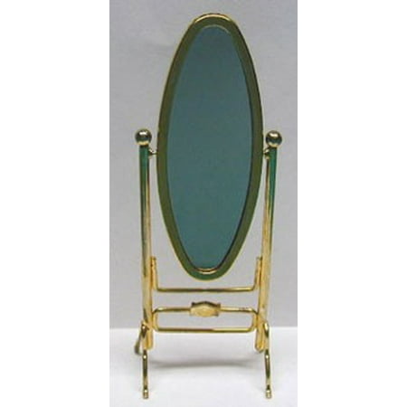 Dollhouse Brass Cheval Mirror