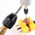 thumbnail image 3 of Drill Chuck 2-5mm Mini 3 Jaw Quick Change Adapter Fixing B8T4 W5 New Device, 3 of 8