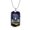 Military Chain (Gold), variant on Alien UFO Fan Alien Exist Dog Tag Necklace Stainless Steel 24" Chain Silver Tone or Gold Tone