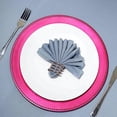 thumbnail image 5 of 6 Hot Pink 13" Crystal Beaded Acrylic Wooden Textured Round Charger Plates, 5 of 5