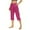 Hot Pink, variant on ZQUUVOU Capri Pants For Women Casual Stretchy Stylish Pants For Spring Summer Clothing Black