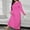 Hot Pink, variant on Fesfesfes Women's Plaid Midi Dress Fall Comfortable Plus Size Casual Long Sleeve Crew Neck Pajamas Loose Breathable Home Wear Outfits(Green#1,S)