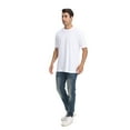 thumbnail image 4 of Zfeel Short Sleeve Heavyweight T-Shirt, Men's 100% Cotton Crewneck Blank Tee, White, M, 4 of 6