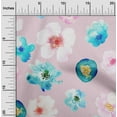 thumbnail image 1 of oneOone Viscose Jersey Fabric Flower Watercolor Printed Craft Fabric BTY 60 Inch Wide, 1 of 5