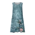 thumbnail image 2 of LVHAOGJOB Womens Dresses with Pockets Midi Dresses Cotton Linen Crew Neck Summer Sleeveless Sundress for Ladies, 2 of 5