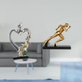 thumbnail image 2 of Escultura de arte abstracto moderno con diseño de corredor romántico para dormitorio, boda, estantería, armario, entrada, mesa, decoración del hogar, 2 of 8