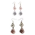 thumbnail image 4 of Pendientes de engranajes del reloj Zulema Retro Steampunk, 4 of 7