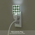 thumbnail image 5 of Honeii Green White Lumberjack Plaid Print LED Night Light with Light Sensor, Night Lights Plug Into Wall,Ideal for Bedrooms and Hallways-UK, 5 of 7