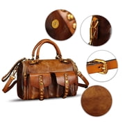 Genuine Leather Handbags for Women Crossbody Shoulder Bag Vintage Designer Top Handle Bag Western Satchel Purse