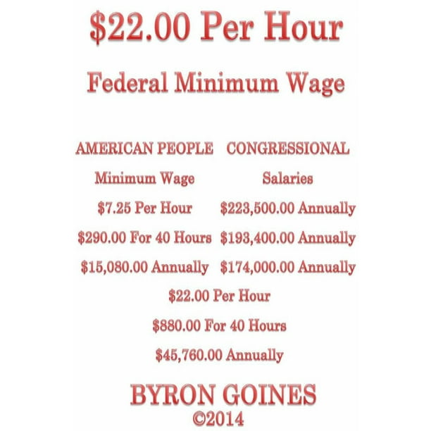 $22.00 Per Hour Federal Minimum Wage - eBook - Walmart.com - Walmart.com