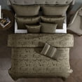 thumbnail image 3 of Dobbins Gold 10 pc King Comforter Set Riverbrook Home Dobbins Comforter Set Modern Jacquard Gold - 9 Piece - Queen, 3 of 5