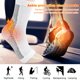 thumbnail image 2 of Calcetines de compresión de tobillo Tendinitis de Aquiles Brace (Blanco S / M) * 4 FLhrweasw Para estrenar, 2 of 7