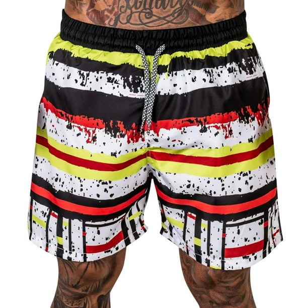 Pantalones cortos de playa con estampado de colores de verano a la moda para hombre Fridja fhjkhfk457782