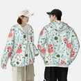 thumbnail image 3 of Rocae Cute Flamingo Print Breathable Sun Protection Hoodie Quick-Dry Lightweight Long Sleeve Hoodie Unisex Running Sports Shirt XX-Large, 3 of 9