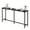 Black, variant on 71" Extra Long Console Table with Metal Frame, Narrow Sofa Table Behind Couch, Rectangular Bar Table, Bar Height Pub Table, Bar Table for Kitchen Bar, Brown