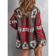 thumbnail image 5 of Mengpipi Women's Open Front Cardigan Boho Aztec Casual Long Sleeve Knit Sweaters Cardigan with Pockets, 5 of 6