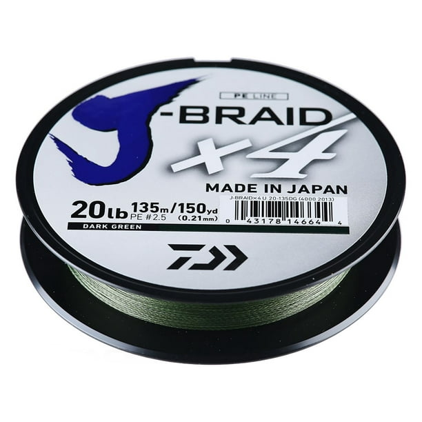 Daiwa J Braid x4 15 lb 150 yd